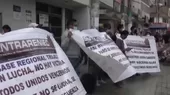 [VIDEO] Trujillo: Con protestas, trabajadores del Reniec acataron paro de 48 horas - Noticias de trabajadores-municipales