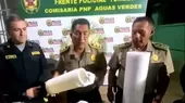 [VIDEO] Tumbes: Hallan droga escondida entre arbustos en la frontera con Ecuador  - Noticias de frontera
