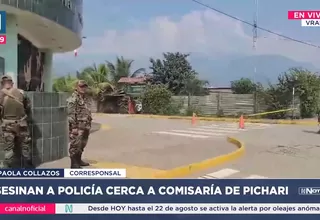 Vraem: Asesinan a policía cerca de comisaría de Pichari