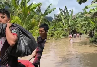 Vraem: Desborde del río inunda poblados y destruye cultivos