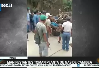 Vraem: Manifestantes toman planta de gas de TGP