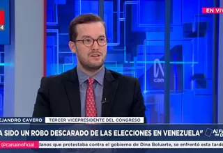 Alejandro Cavero: Ha sido un robo descarado de las elecciones en Venezuela