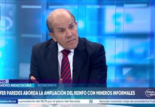  Alejandro Indacochea: El Reinfo se ha convertido en un mecanismo legal para el blanqueo de activos