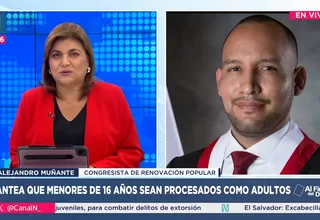Alejandro Muñante: El INPE debe habilitar un ambiente en un penal para los mayores de 16 años