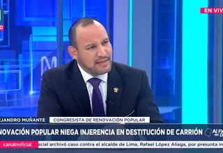 Alejandro Muñante: Santiváñez tiene derecho a defenderse