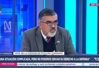 Alex Paredes: Situación de Lucinda Vásquez es complicada