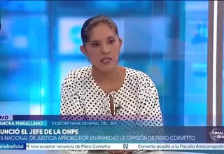 Alexandra Marallano: La renuncia de Corvetto es un acto que la mayoría estaba esperando