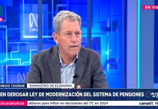 Alfredo Thorne: La pensión es un seguro para que podamos pasar los últimos años de nuestra vida