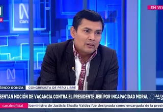 Américo Gonza: Perú Libre respalda la vacancia del presidente José Jerí