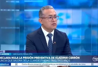 Andy Carrión: El TC no se ha pronunciado sobre la inocencia o culpabilidad de Vladimir Cerrón