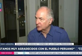 Antonio Ledezma: Estamos muy agradecidos con el pueblo peruano