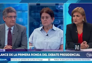 Balance de la primera ronda del debate presidencial