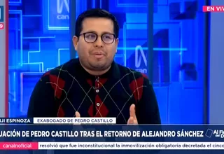Benji Espinoza: No creo que complique a Pedro Castillo el retorno de Alejandro Sánchez
