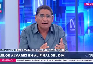 Carlos Álvarez: Solicitamos a la ONPE eliminar la franja de País Para Todos en medios de comunicación