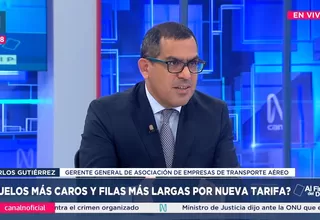 Carlos Gutiérrez: Nueva TUUA no tiene justificación