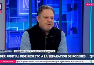 Carlos Mesías: La Fiscalía y Poder Judicial están politizados