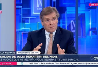 Carlos Neuhaus: Sé que el ministro del Interior hace todo pero parece que no es suficiente