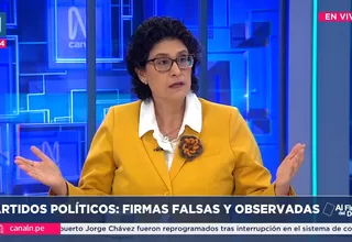 Carmen Velarde: Reniec está depurando el padrón