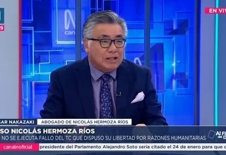 César Nakazaki sobre caso Nicolás Hermoza Ríos