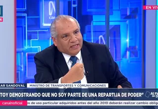 César Sandoval: Estoy demostrando que no parte de una repartija de poder