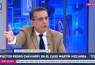 Chehade: Información de José Manuel Hernández sobre Vizcarra es digna de aplausos