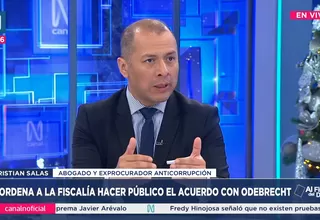 Christian Salas: Es positivo que se publique el acuerdo de Odebrecht 