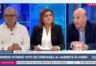 Congreso otorgó el voto de confianza al gabinete Álvarez