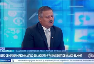 Daniel Barragán: No tenemos ninguna relación, hasta el momento, con Vladimir Cerrón