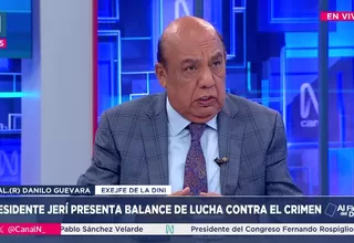 Danilo Guevara: Jerí tiene que reconocer que ha debilitado la lucha contra el crimen