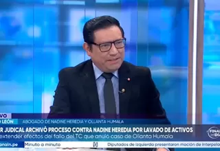David León: Nadine Heredia no está en calidad de prófuga