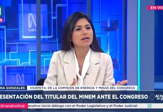 Diana Gonzales: El ministro Montero nos dijo que el próximo año no habrá REINFO