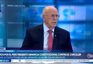 Eduardo Ferrero: Lo que sostiene Roberto Sánchez es una barbaridad