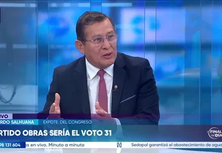 Eduardo Salhuana: Las lluvias en Piura y Tumbes tienen que hacer reflexionar a los senadores