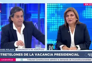 Edward Málaga: José Jerí no es la persona idónea