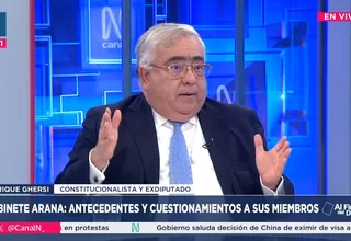 Enrique Ghersi: El Perú no necesita más tumultos, sino un mínimo de orden