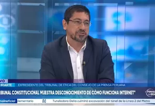 Erick Iriarte: El TC muestra desconocimiento de cómo funciona internet