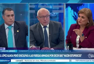 Candidatos militares analizaron declaraciones de López Aliaga