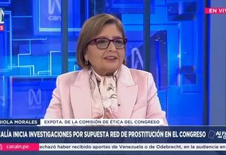 Fabiola Morales: Se trataría de una red de prostitución pagada por los ciudadanos 