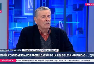 Fernando Rospigliosi se enfrenta a la Conferencia Eapiscopal