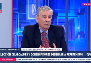 Fernando Rospigliosi: Podemos hacer política del primer al último día
