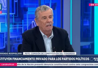 Fernando Rospigliosi sobre leyes cuestionadas por la Fiscal de la Nación