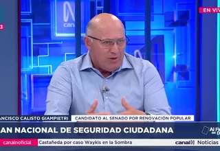 Francisco Calisto Giampietri: Se necesita una profilaxis del sistema de seguridad