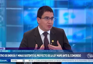 Frank Krklec: O aprobamos la ley MAPE o se prorroga el REINFO