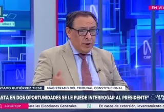 Gustavo Gutiérrez Ticse: Se está protegiendo a la institución presidencial