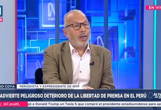 Hugo Coya: El control absoluto sobre el IRTP es algo que debería preocuparnos