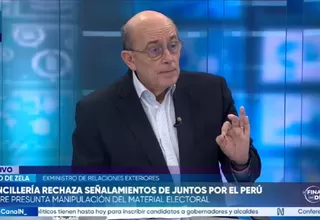 Hugo de Zela: La ley manda que los votos que se cuenten sean de las actas físicas