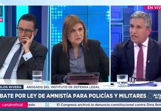 Humberto Abanto y Carlos Rivero analizan ley de amnistía para militares y policías