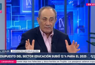 Idel Vexler: En el gasto corriente estaba presupuestado S/100 para los maestros