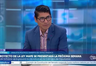 Iván Arenas: El problema está en si realmente los gremios de mineros informales van a aceptar el Formape