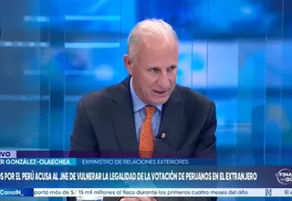 Javier González-Olaechea: Descarto irregularidades por parte de Cancillería en traslado de actas electorales del extranjero
